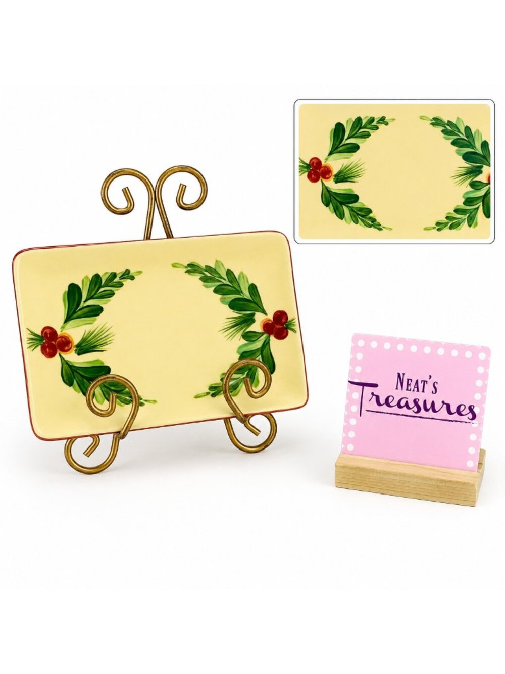 Gail Pittman Southern Living Home CHRISTMAS MEMORIES Rectangular Appetizer Tray
